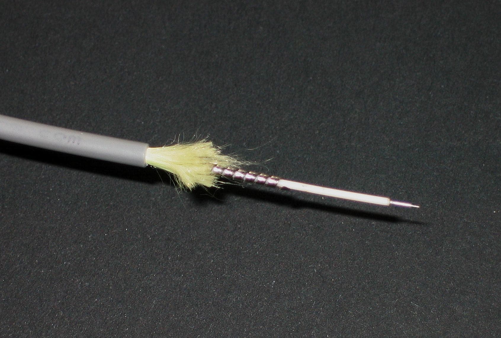 Bundle of illuminated optical fibres